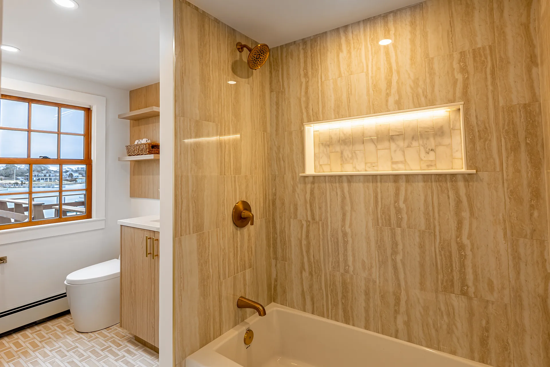 Bathroom tile and interior surface detail by Prospera Home Solutions in Utah